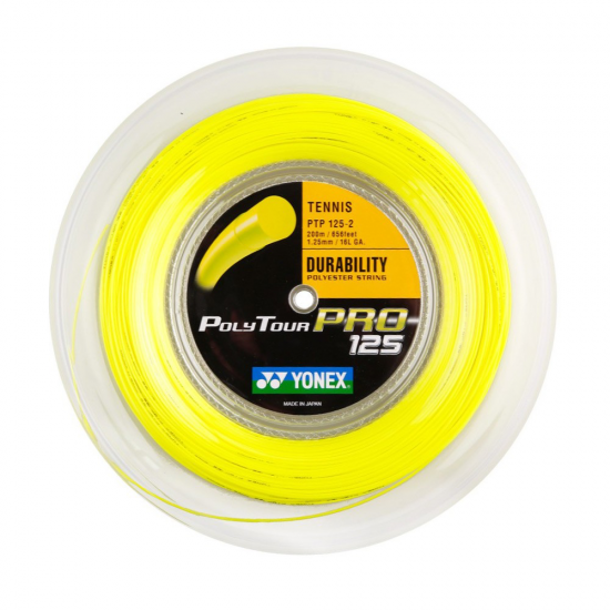 ROLO DE CORDA YONEX POLYTOUR PRO 1.25 - LIME